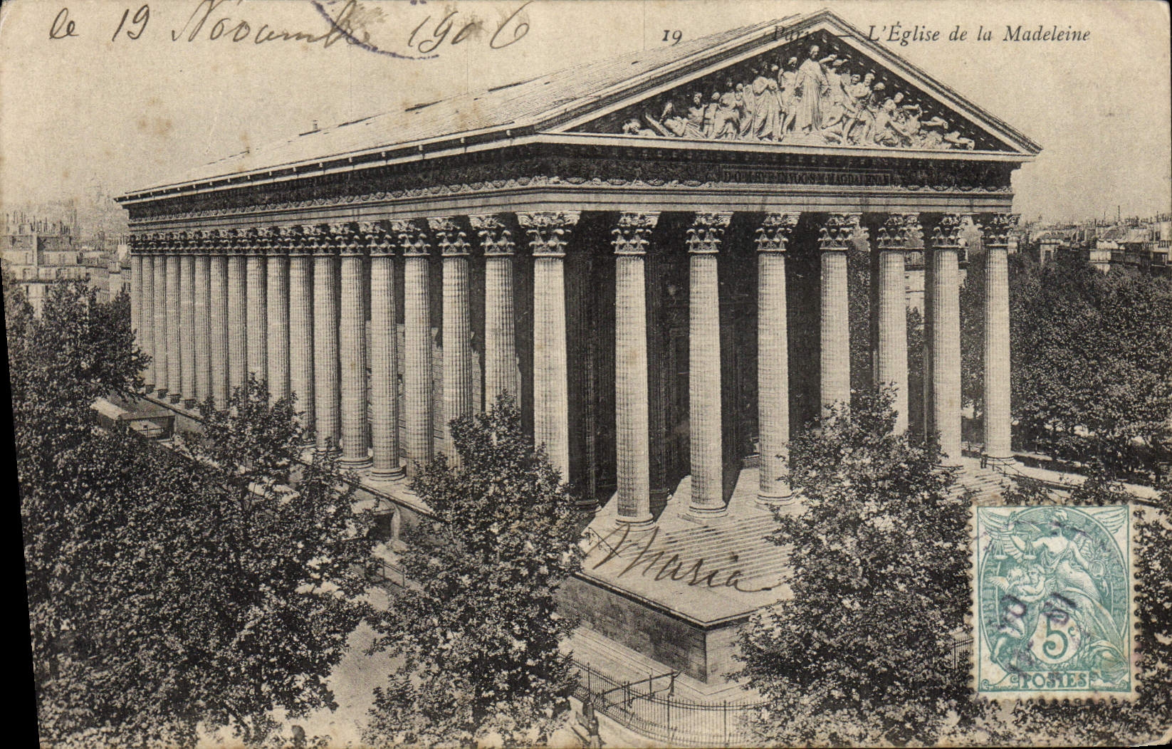 CPA Paris L'Eglise de la Madeleine
