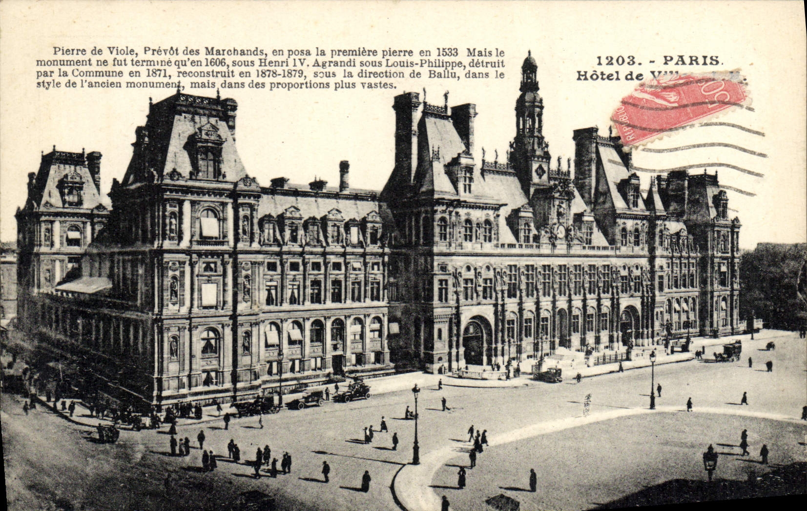 CPA Paris Hotel de Ville
