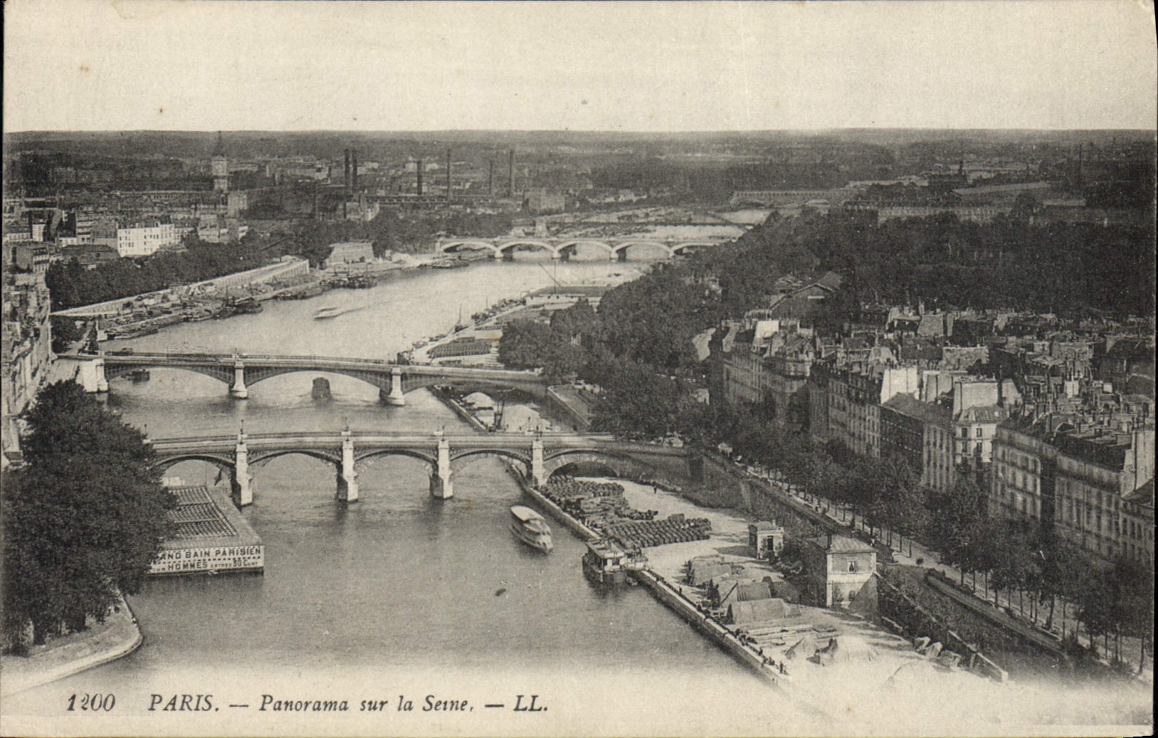 CPA Paris Panorama Sur la Seine