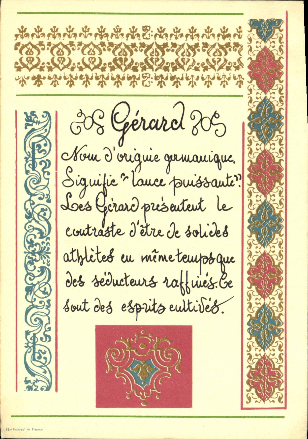 CPA Prenom Gerard