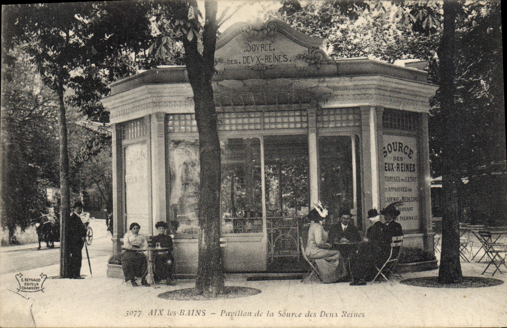 CPA Aix Les Bains Pavillon De La Source Des Deux Reines