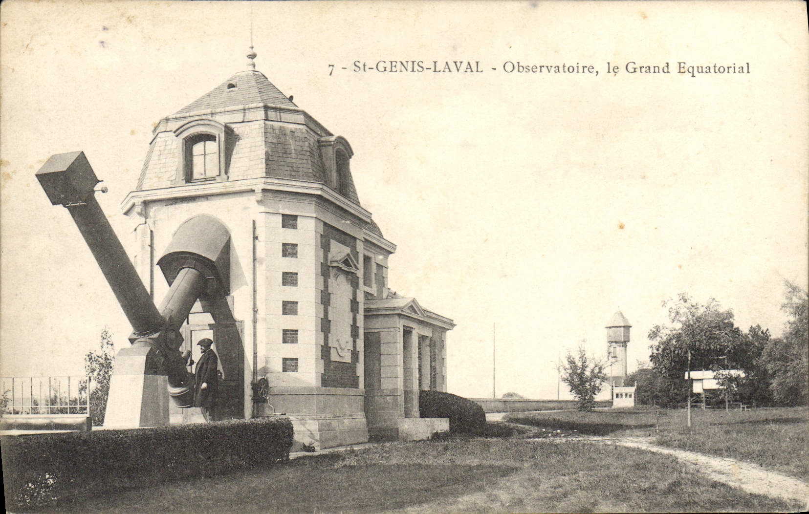 St Genis Laval de la POSTAL de la VENDIMIA el observatorio grande el ecuatorial