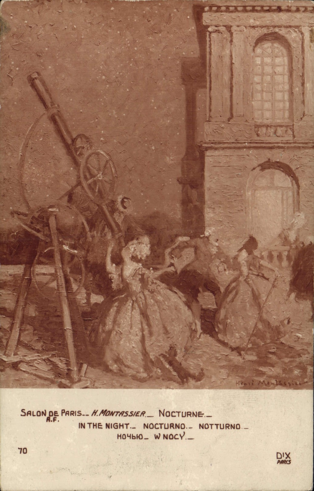 CPA Salon De Paris Montassier Nocturne