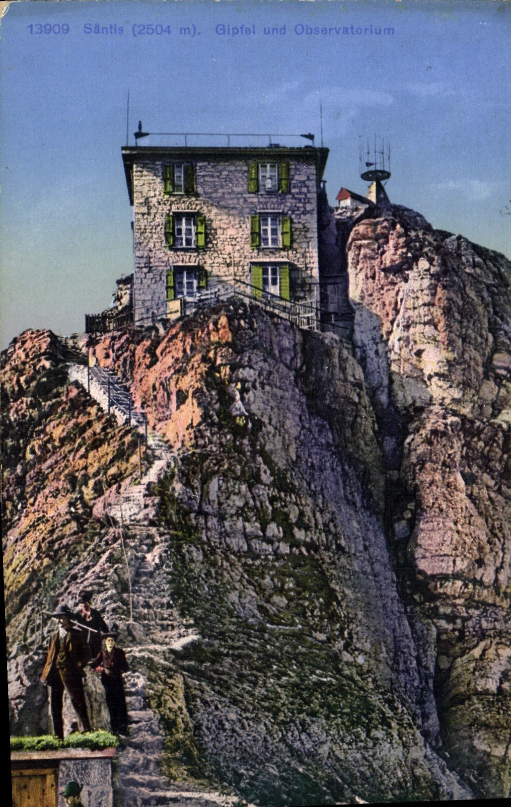 VINTAGE POSTCARD Santis Giptal Und Observatoirum