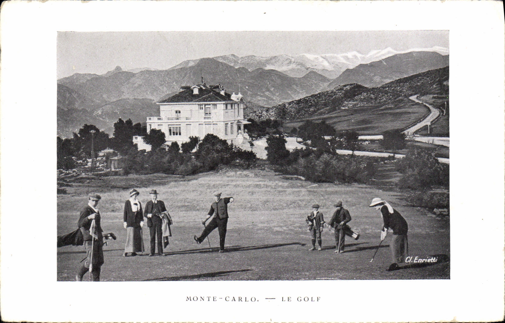 VINTAGE POSTCARD Monte Carlo the Monaco Golf