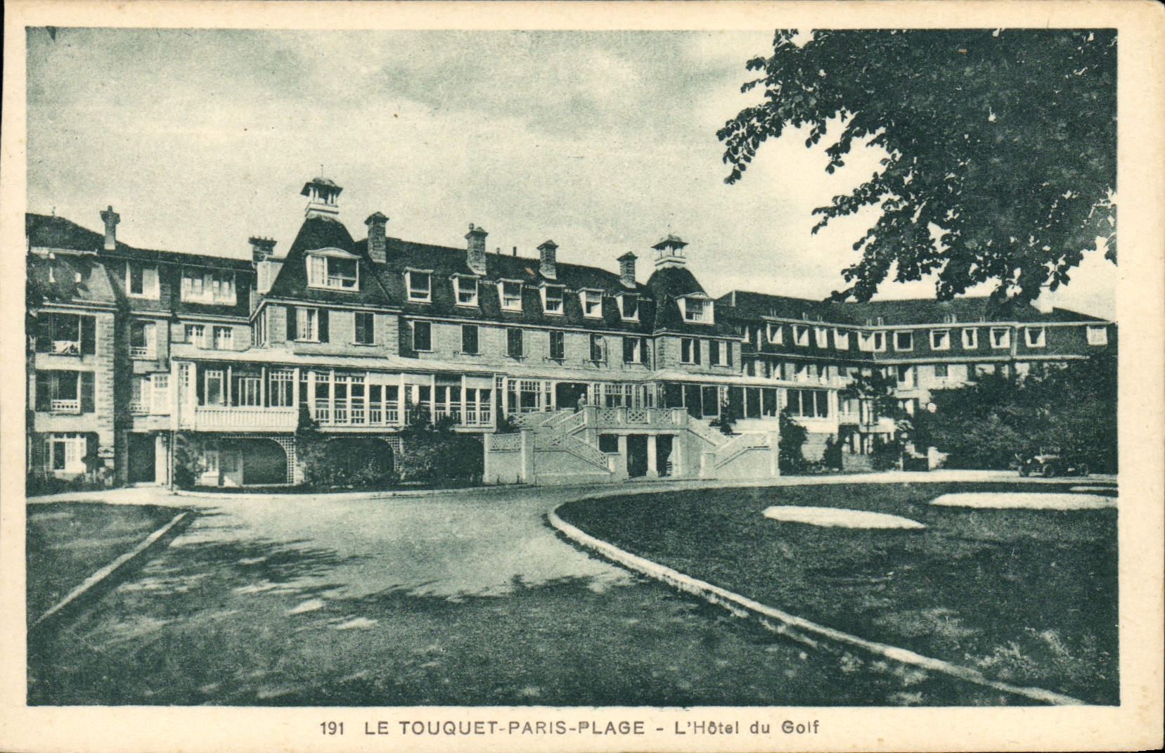 VINTAGE POSTCARD Touquet Paris Beach the Hotel Of the Golf