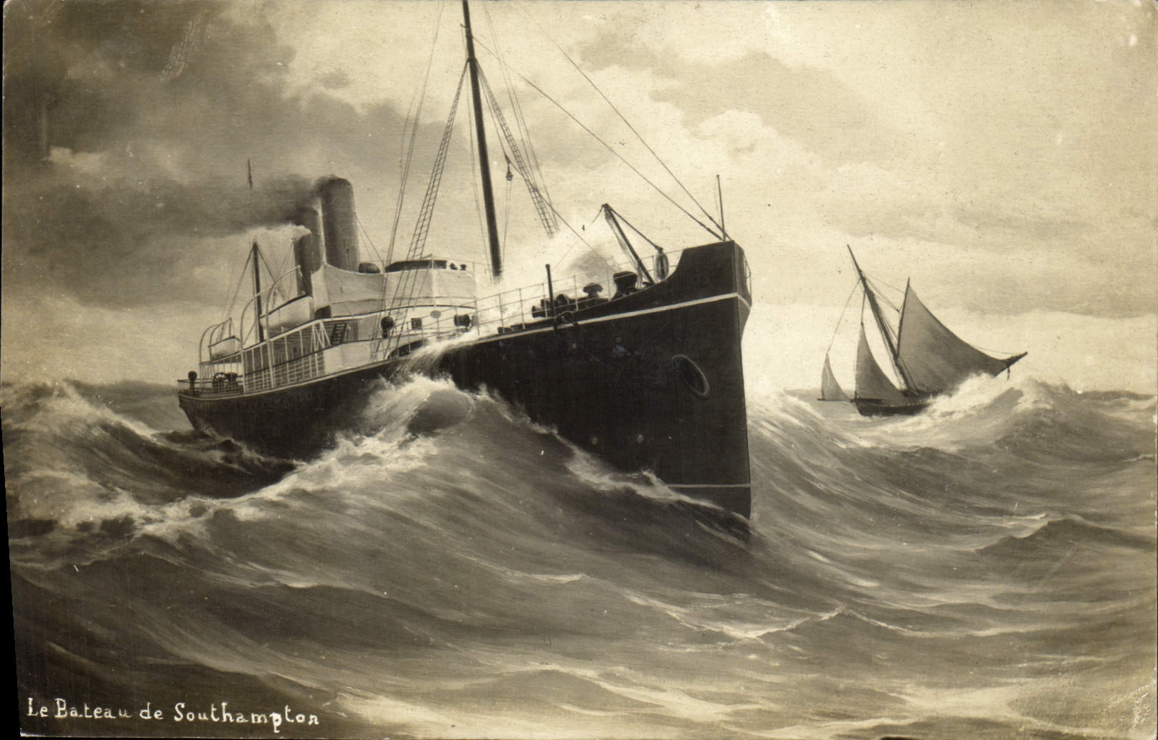 CPA Bateau Paquebot Le bateau de Southampton