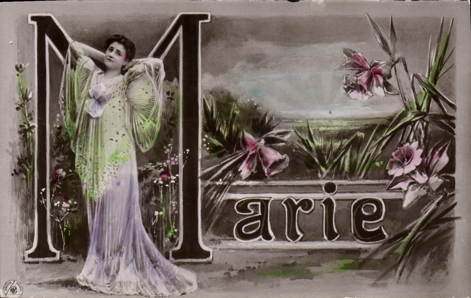 CPA Fantaisie Prenom Marie