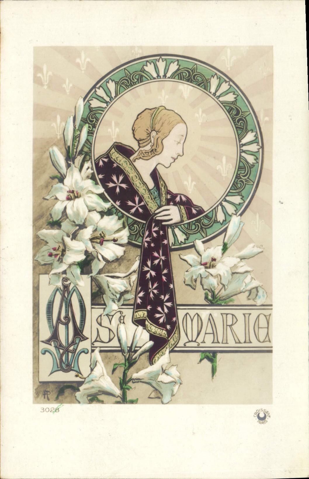CPA Fantaisie Prenom Marie