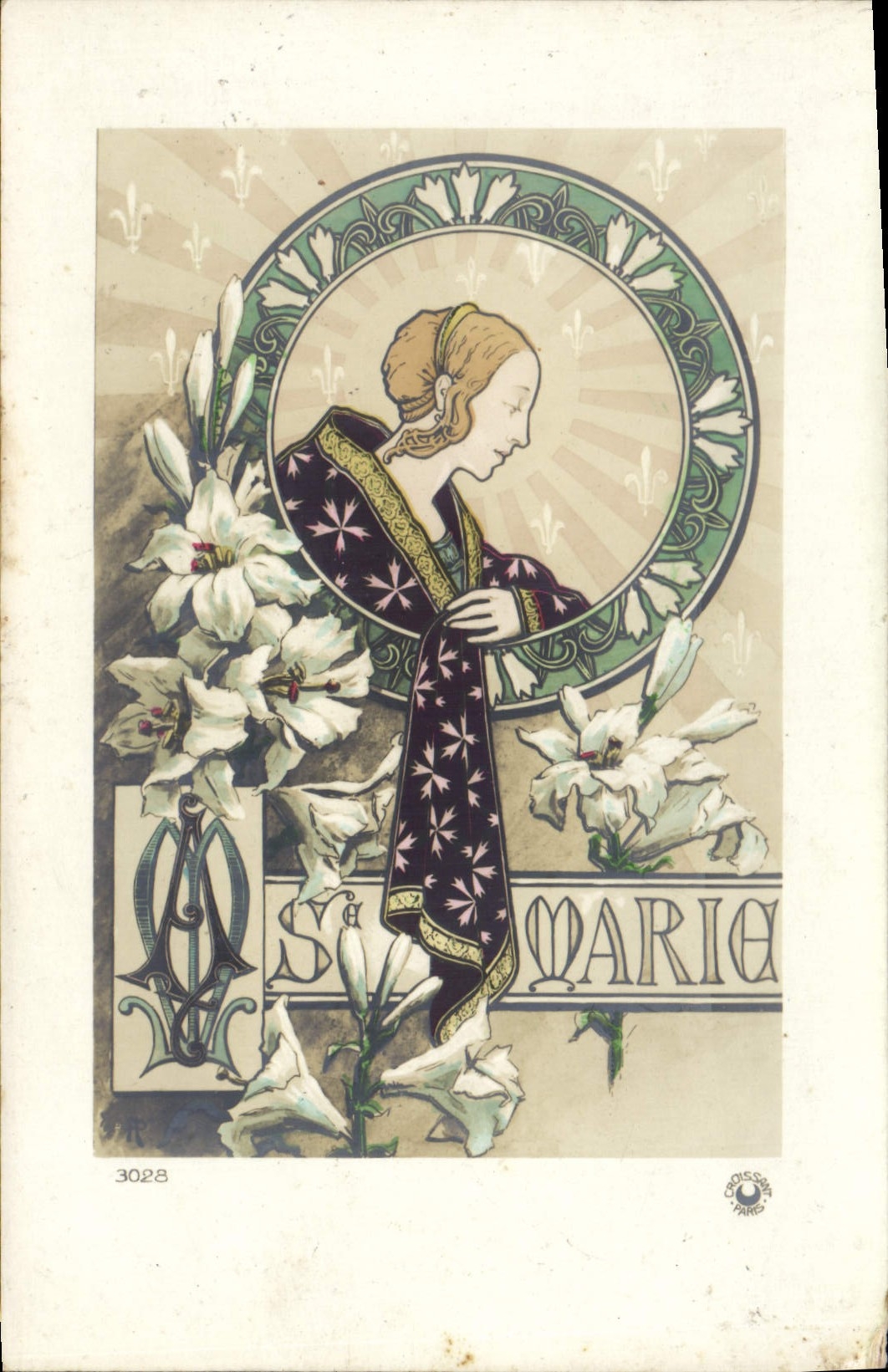 CPA Fantaisie Prenom Marie