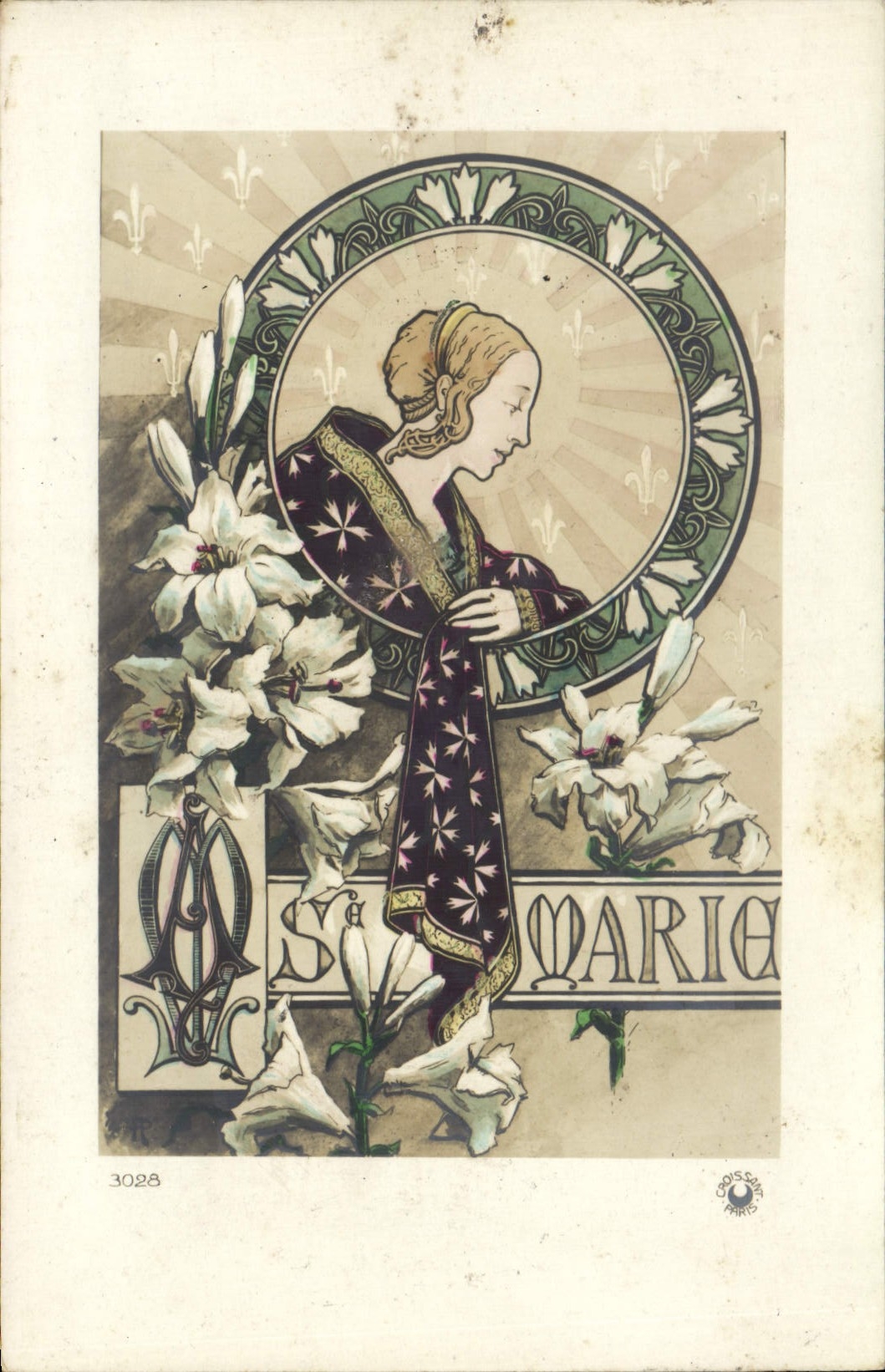 CPA Fantaisie Prenom Marie