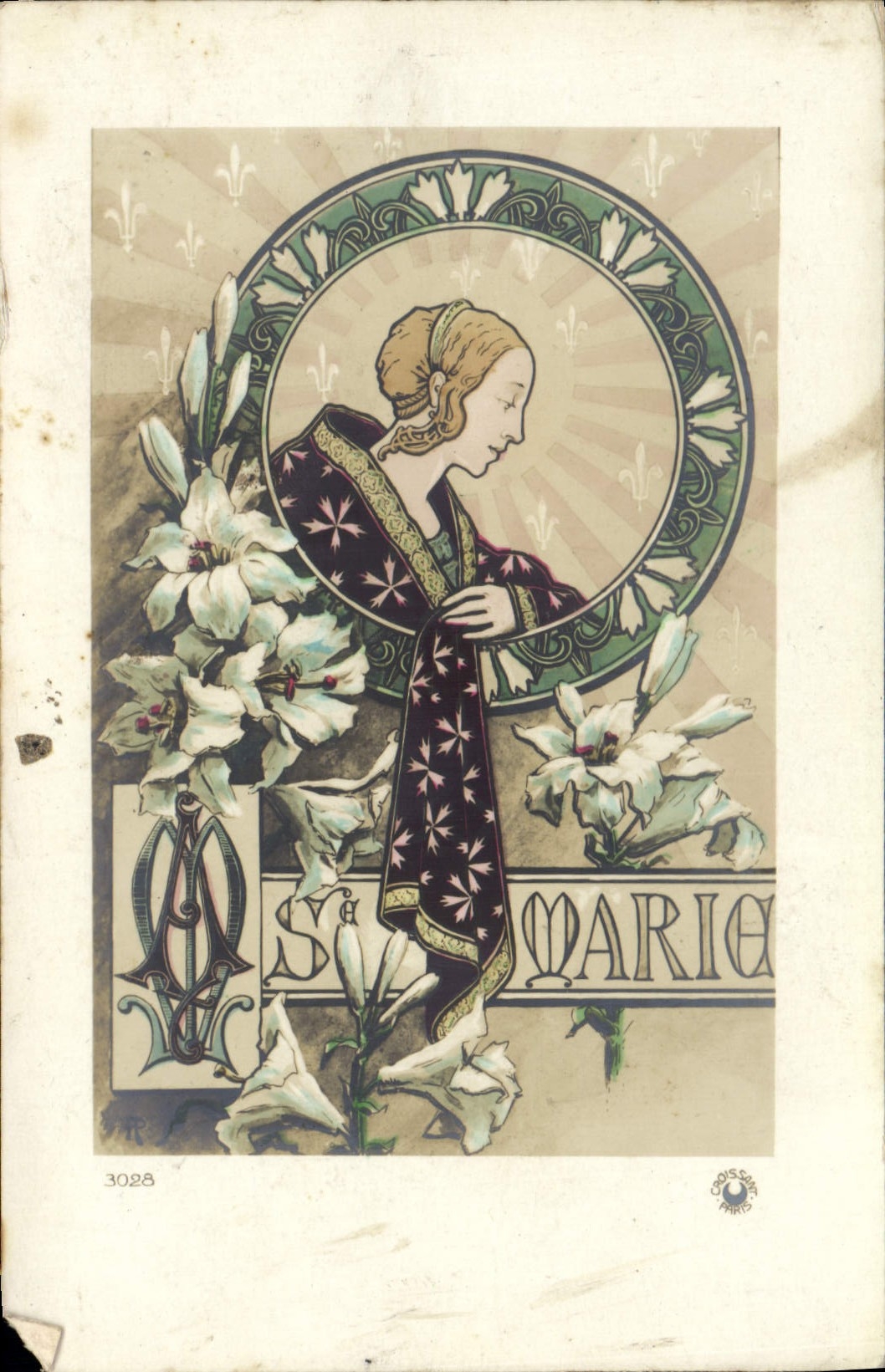 CPA Fantaisie Prenom Marie