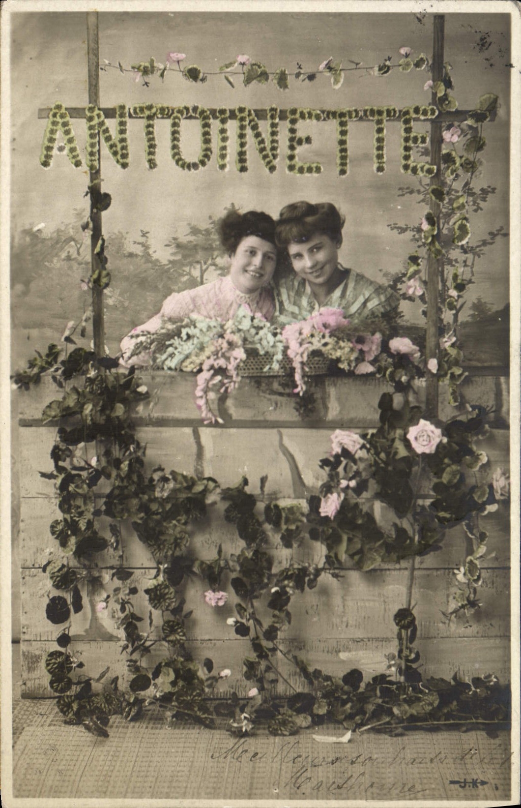 CPA Fantaisie Prenom Antoinette