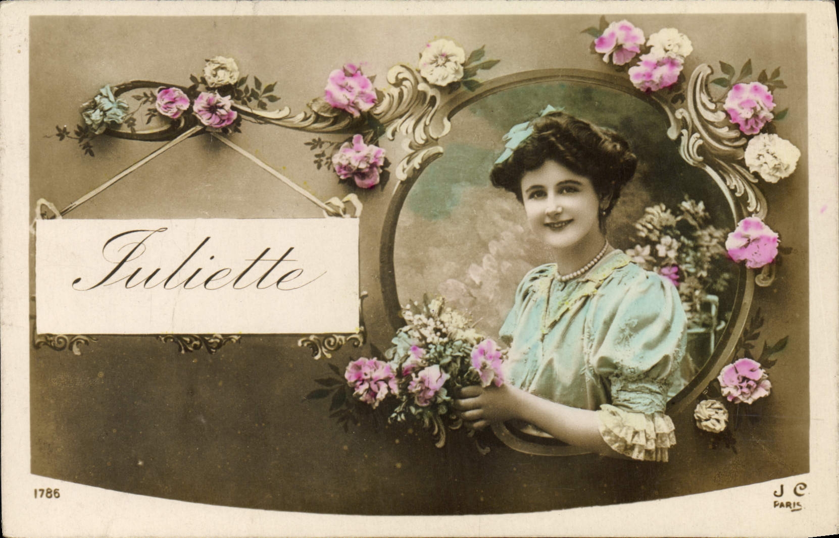 CPA Fantaisie Prenom Juliette