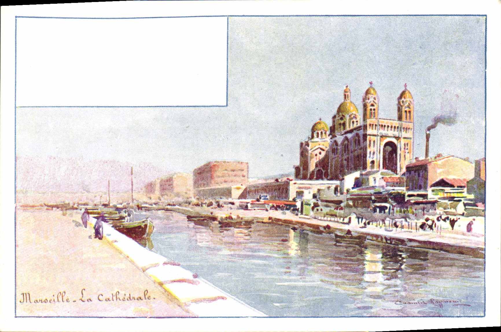 CPA Fantaisie Illustrateur Casimir Raymond Marseille La cathedrale