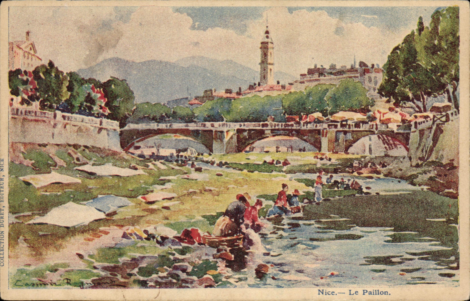 CPA Fantaisie Illustrateur Casimir Raymond Nice Le Paillon