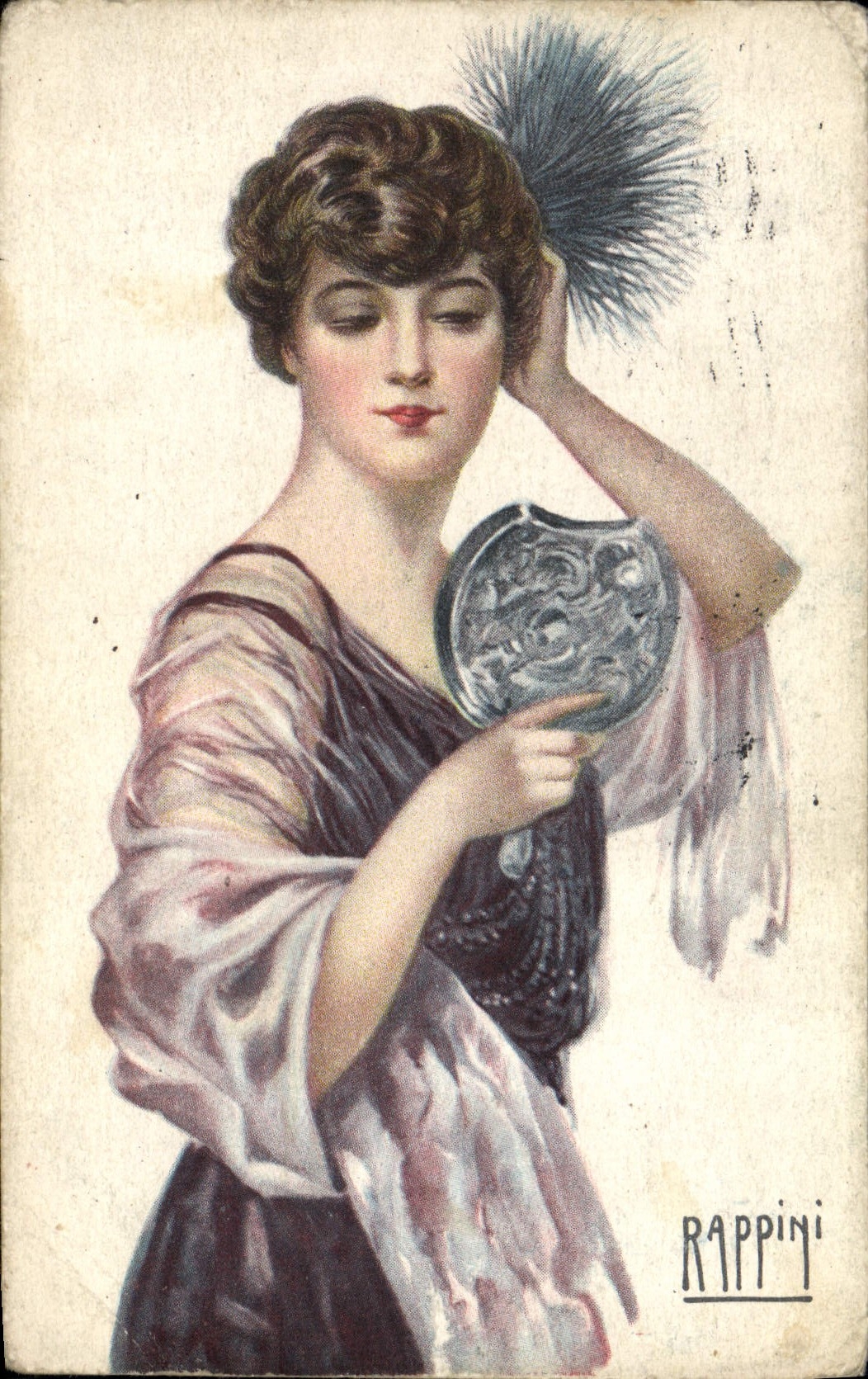 CPA Fantaisie Illustrateur Rappini Femme