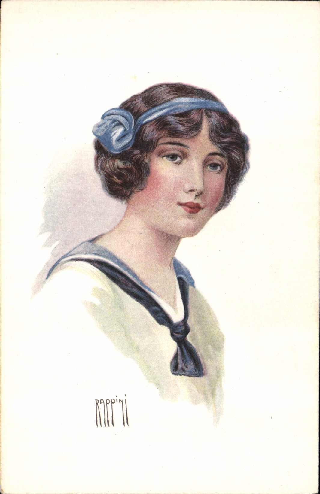 VINTAGE POSTCARD Fantasy Illustrator Rappini Woman