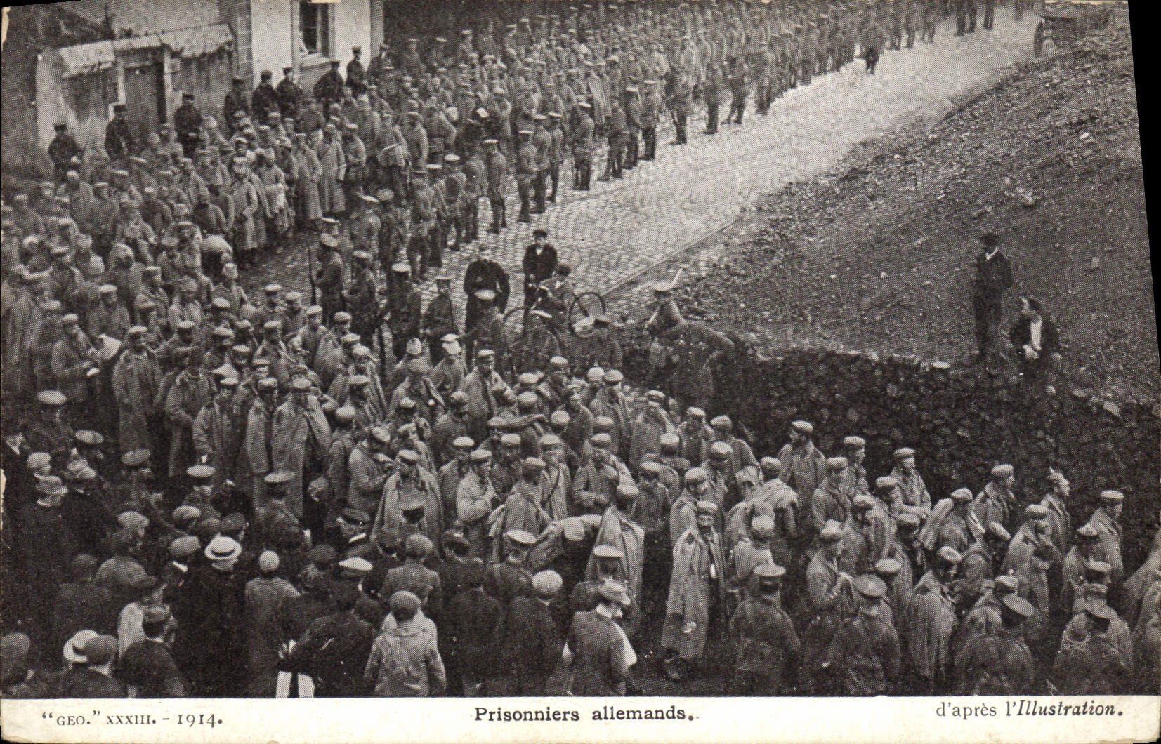 CPA Militaria Prisonniers allemands 