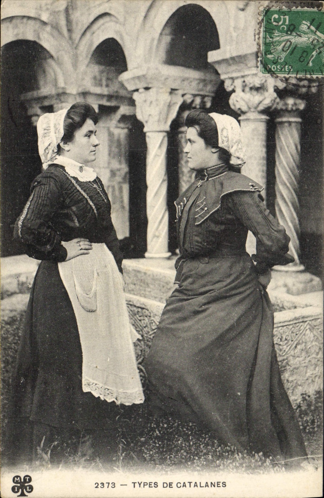 CPA Folklore Types de catalanes 