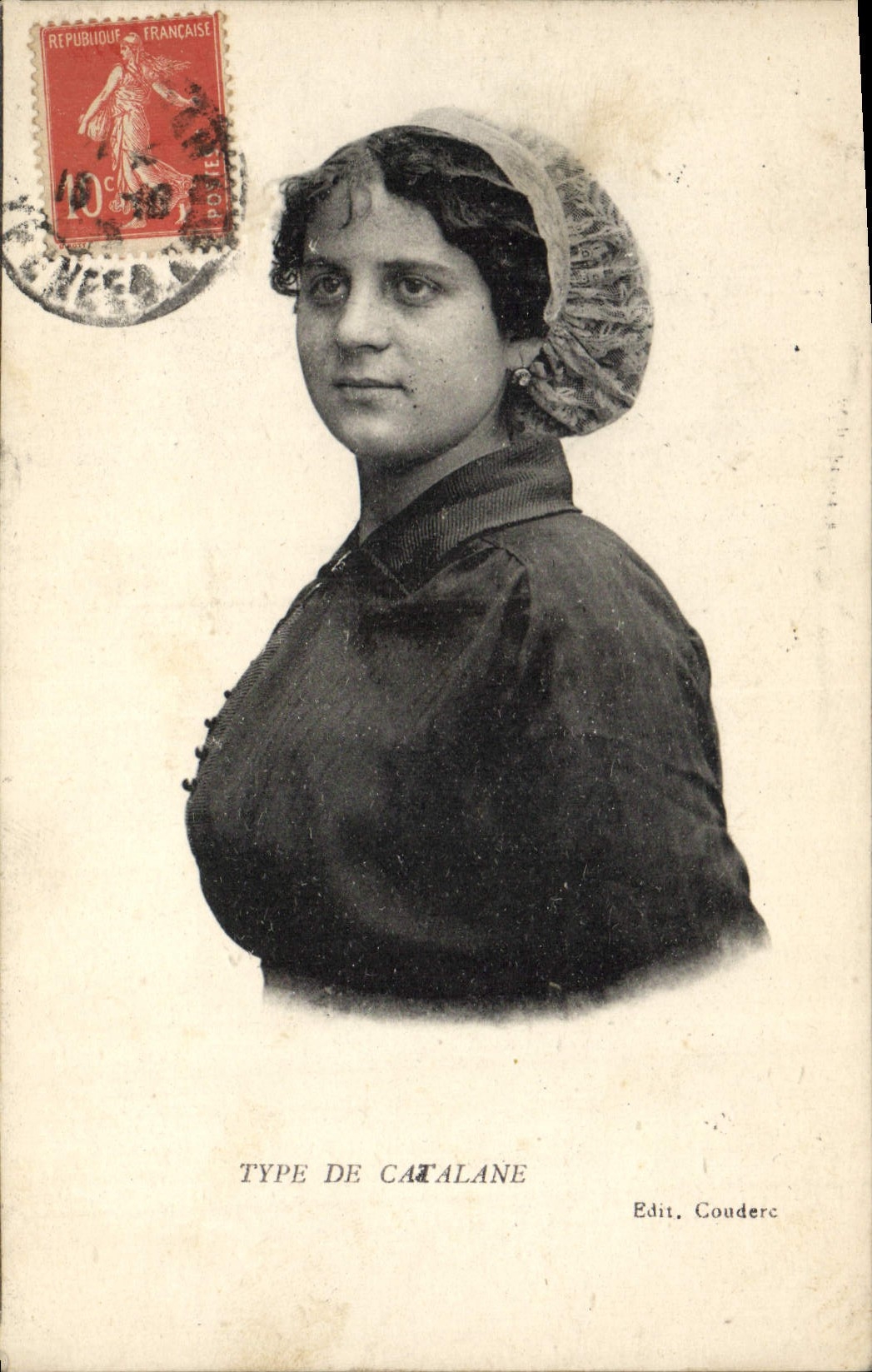 CPA Folklore Type de catalane 