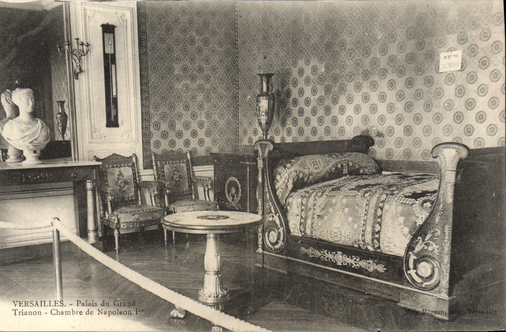 VINTAGE POSTCARD Versailles Palate Of Large Trianon Room of Napoleon 1st