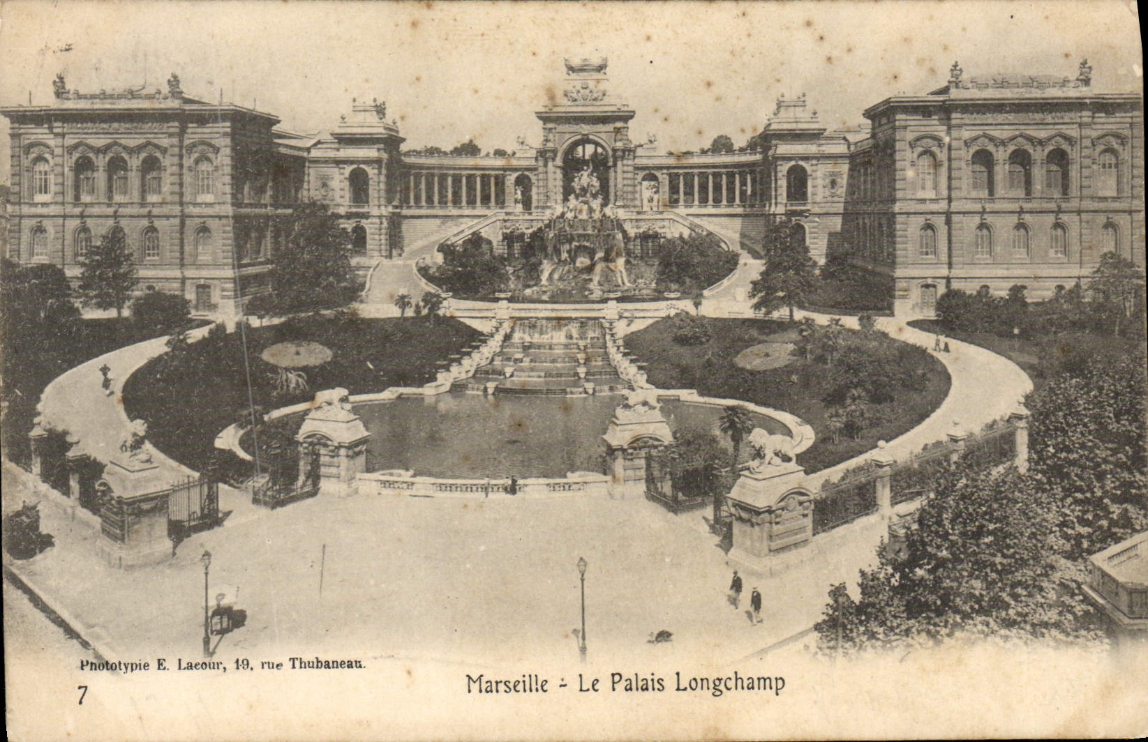 CPA Marseille Le Palais Longchamp
