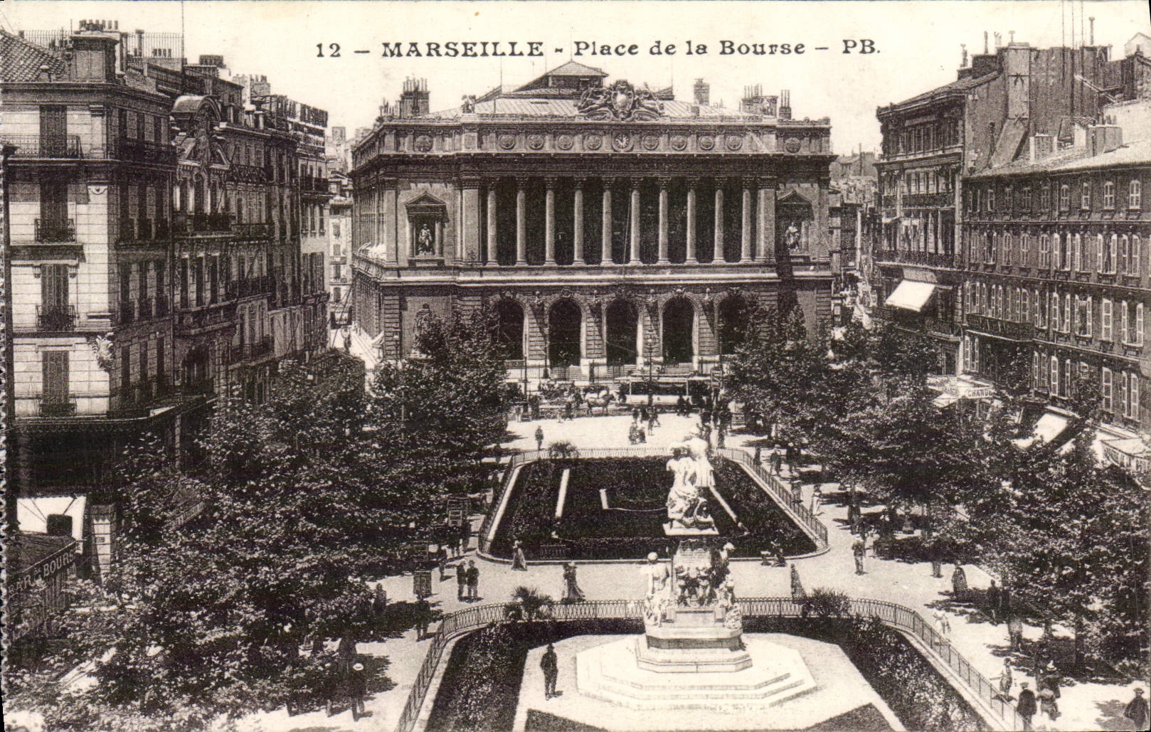CPA Marseille Place De La Bourse