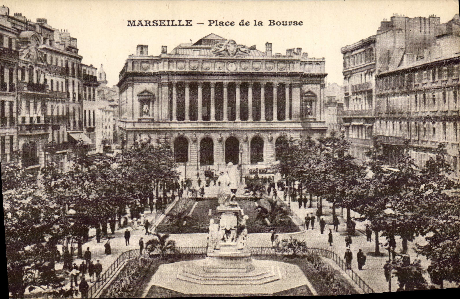 CPA Marseille Place De La Bourse
