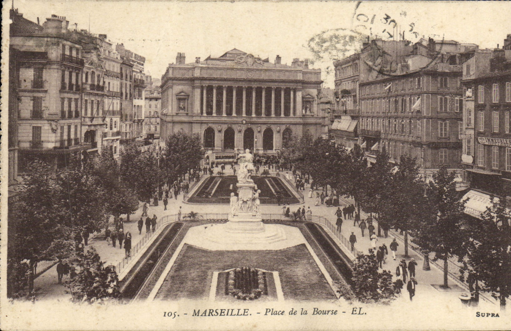 CPA Marseille Place De La Bourse