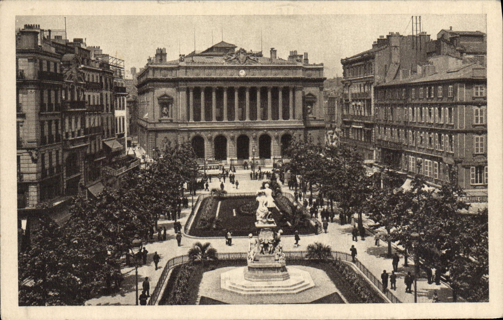 CPA Marseille La Place De La Bourse