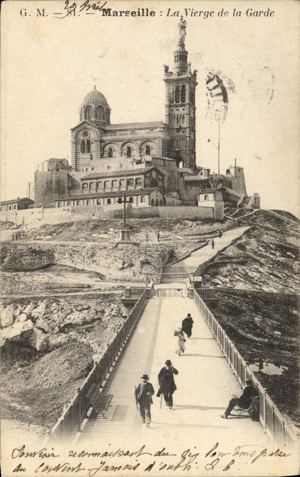 CPA Marseille La Vierge De La Garde