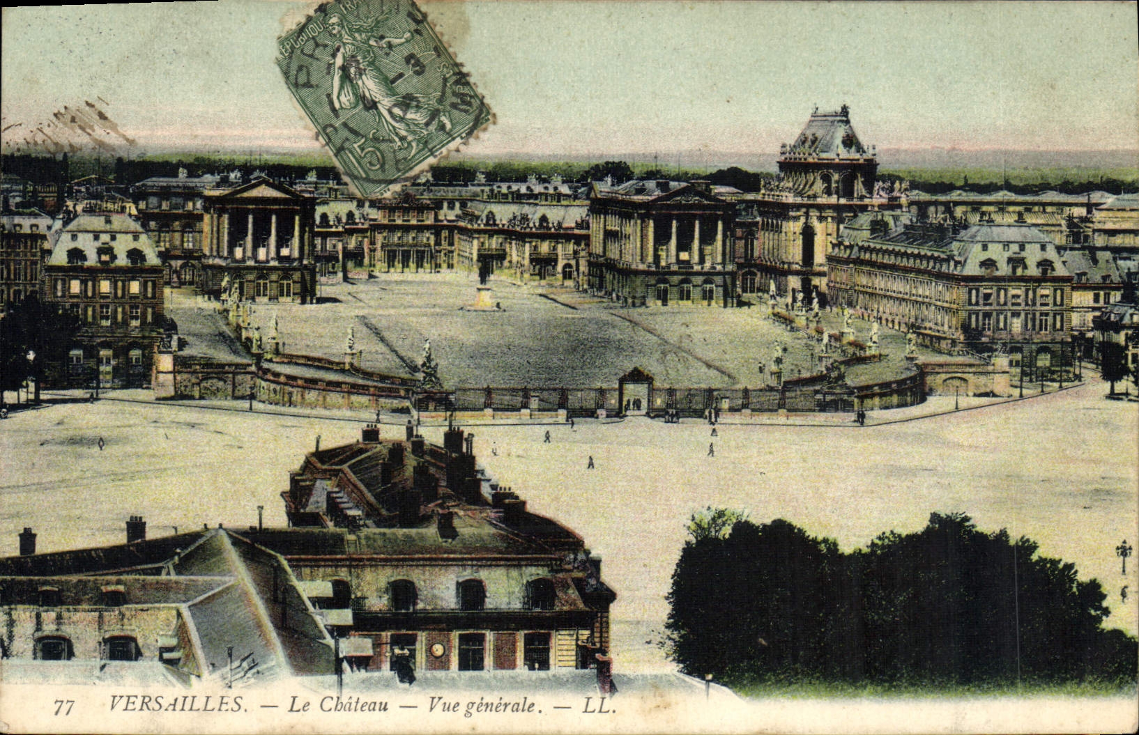 CPA Versailles Le Chateau Vue Generale