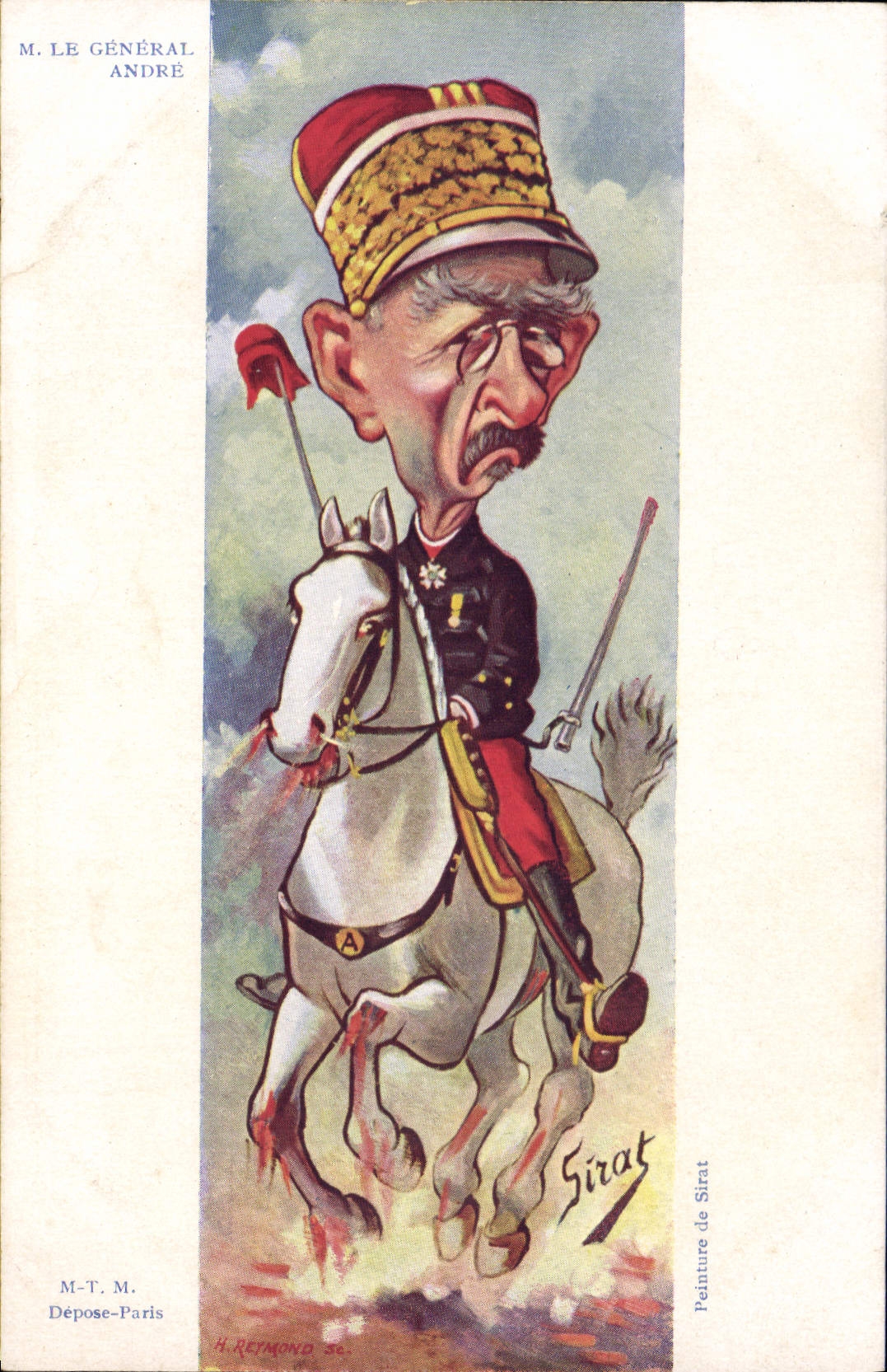 VINTAGE POSTCARD Militaria M the General Andre