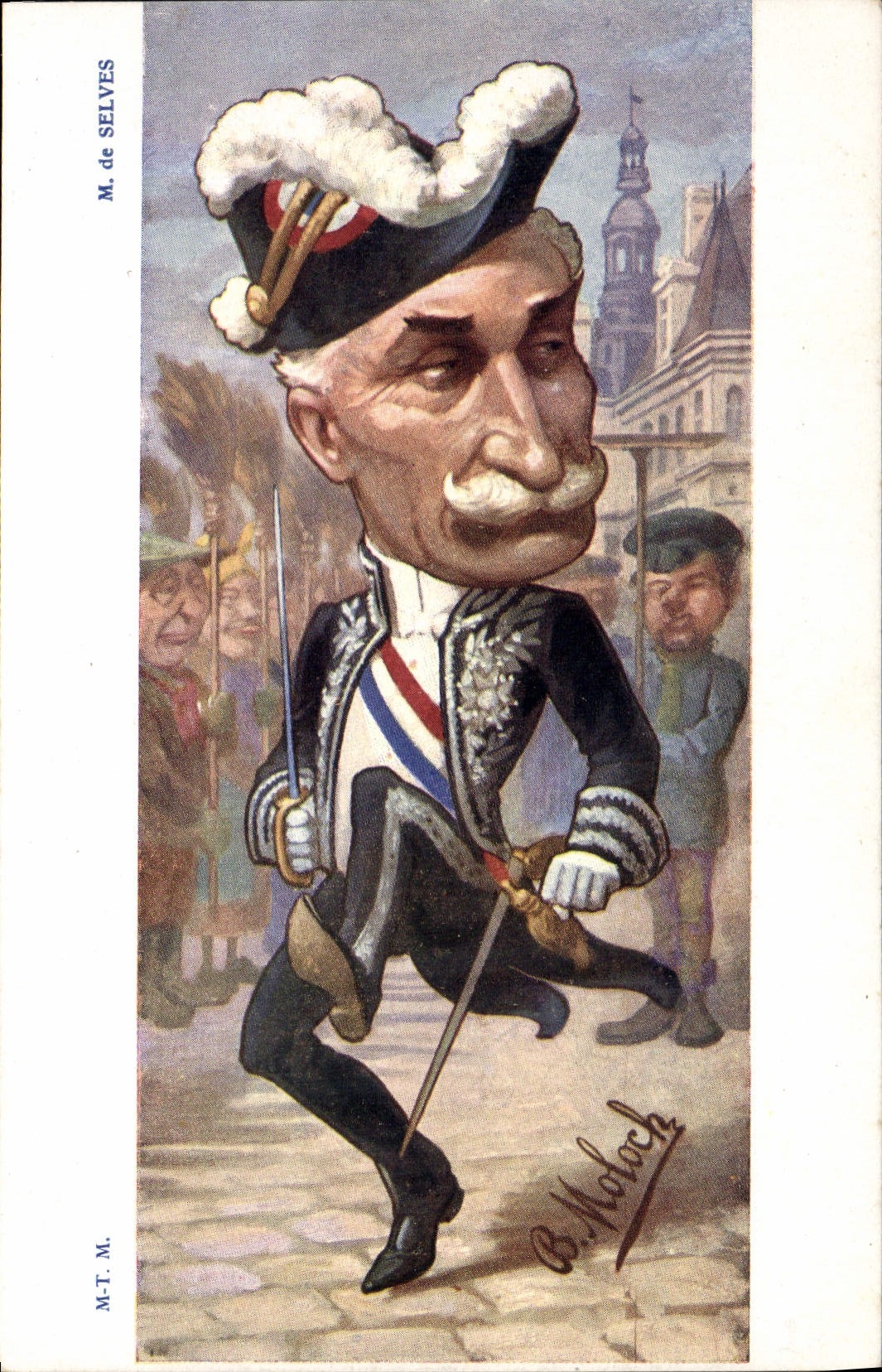 VINTAGE POSTCARD Militaria M of Sleves