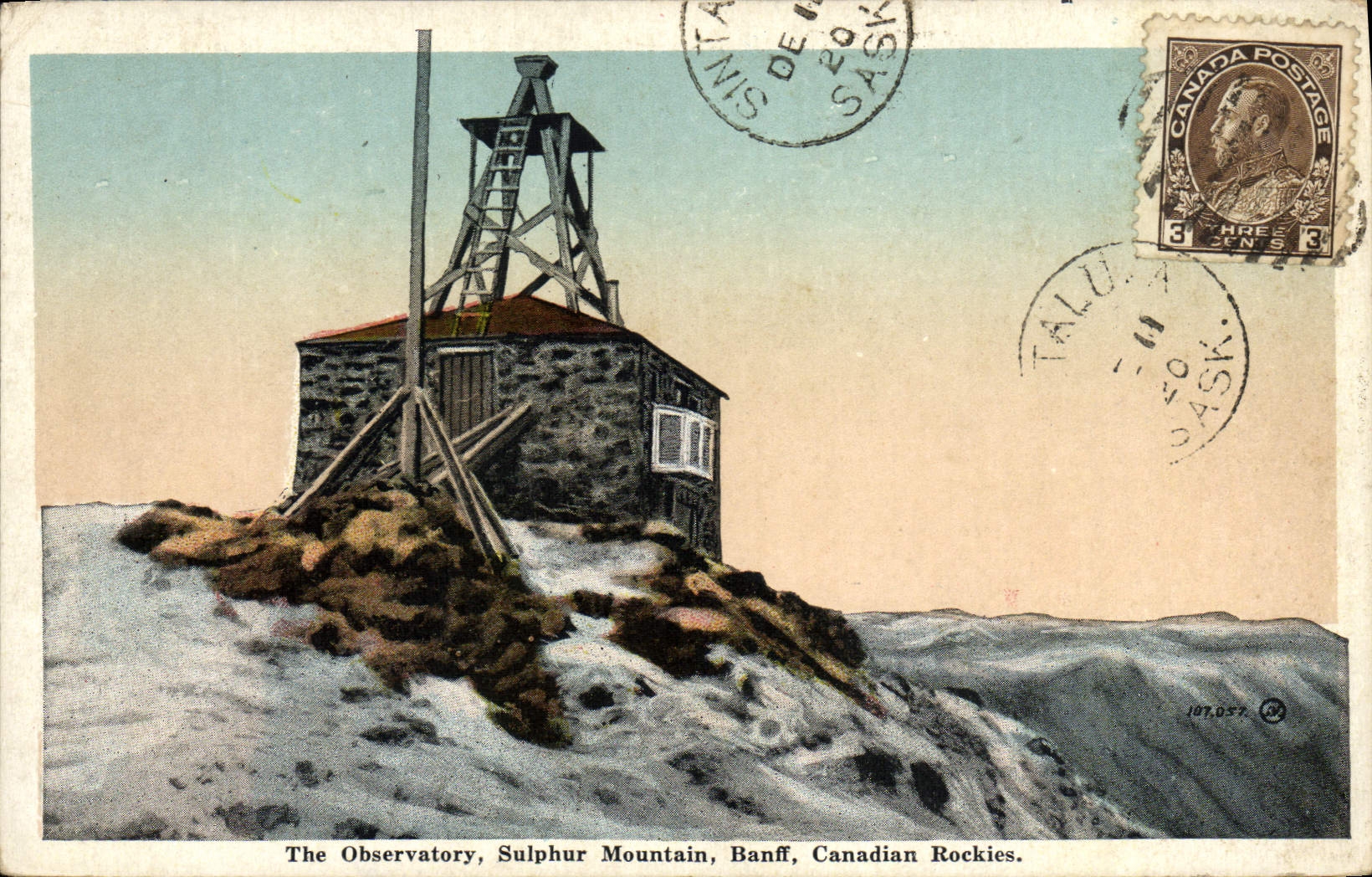 CPA Observatoire The observatory Sulphur Mountain Banff Canadian Rockies Canada