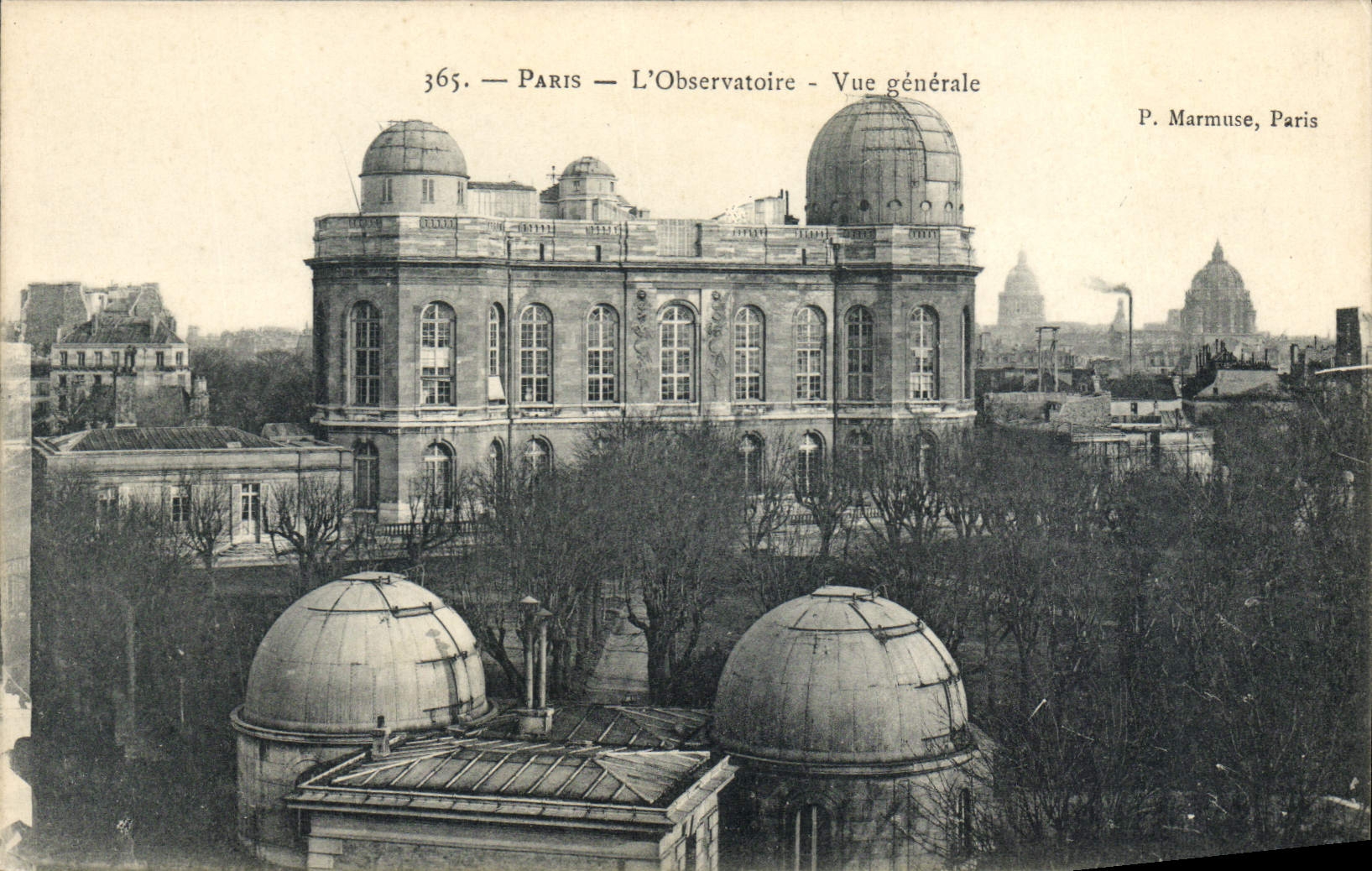VINTAGE POSTCARD Paris the Observatory View