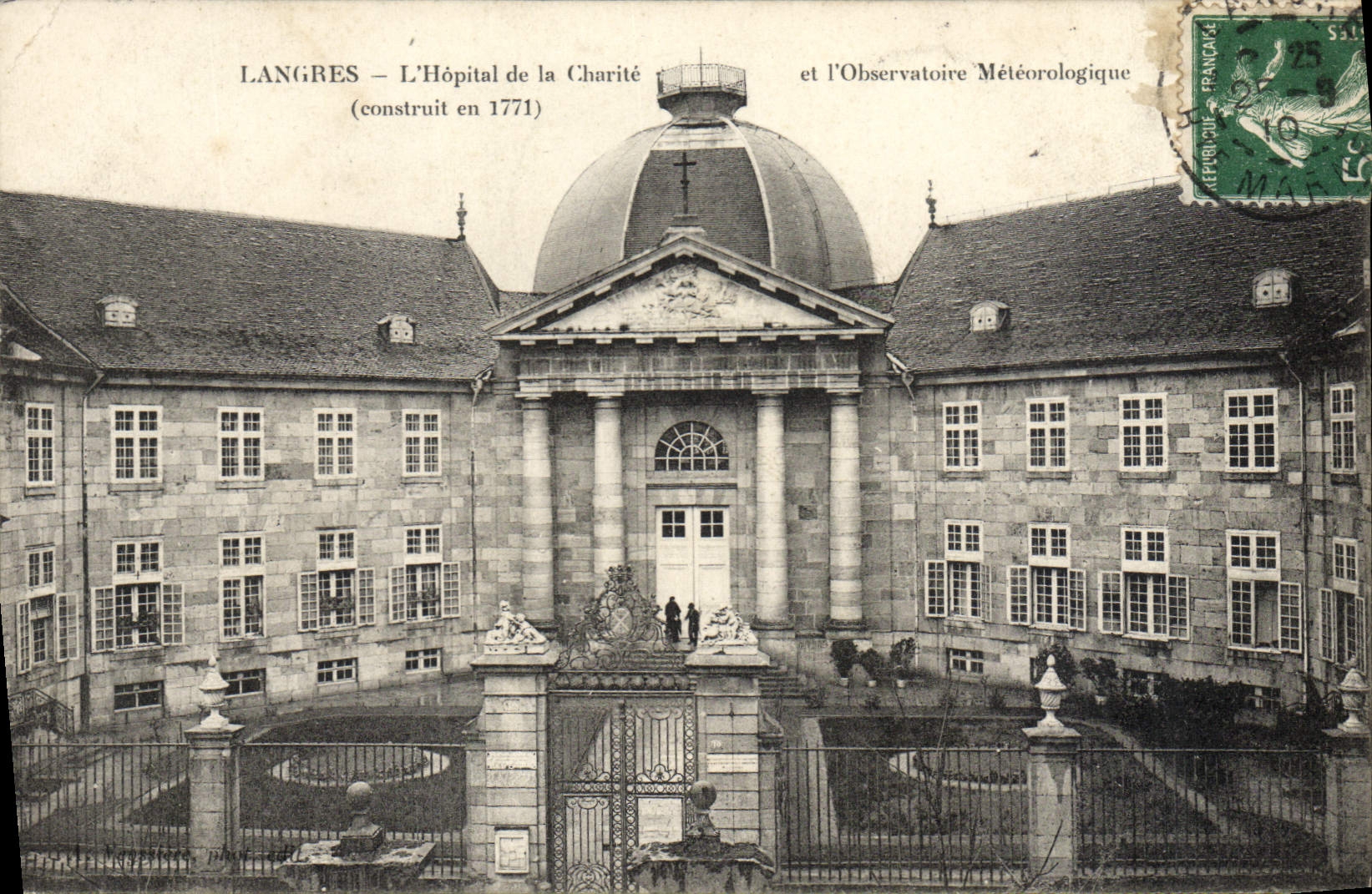 CPA Langres L'Hopital de la Charite et l'Observatoire meteorologique