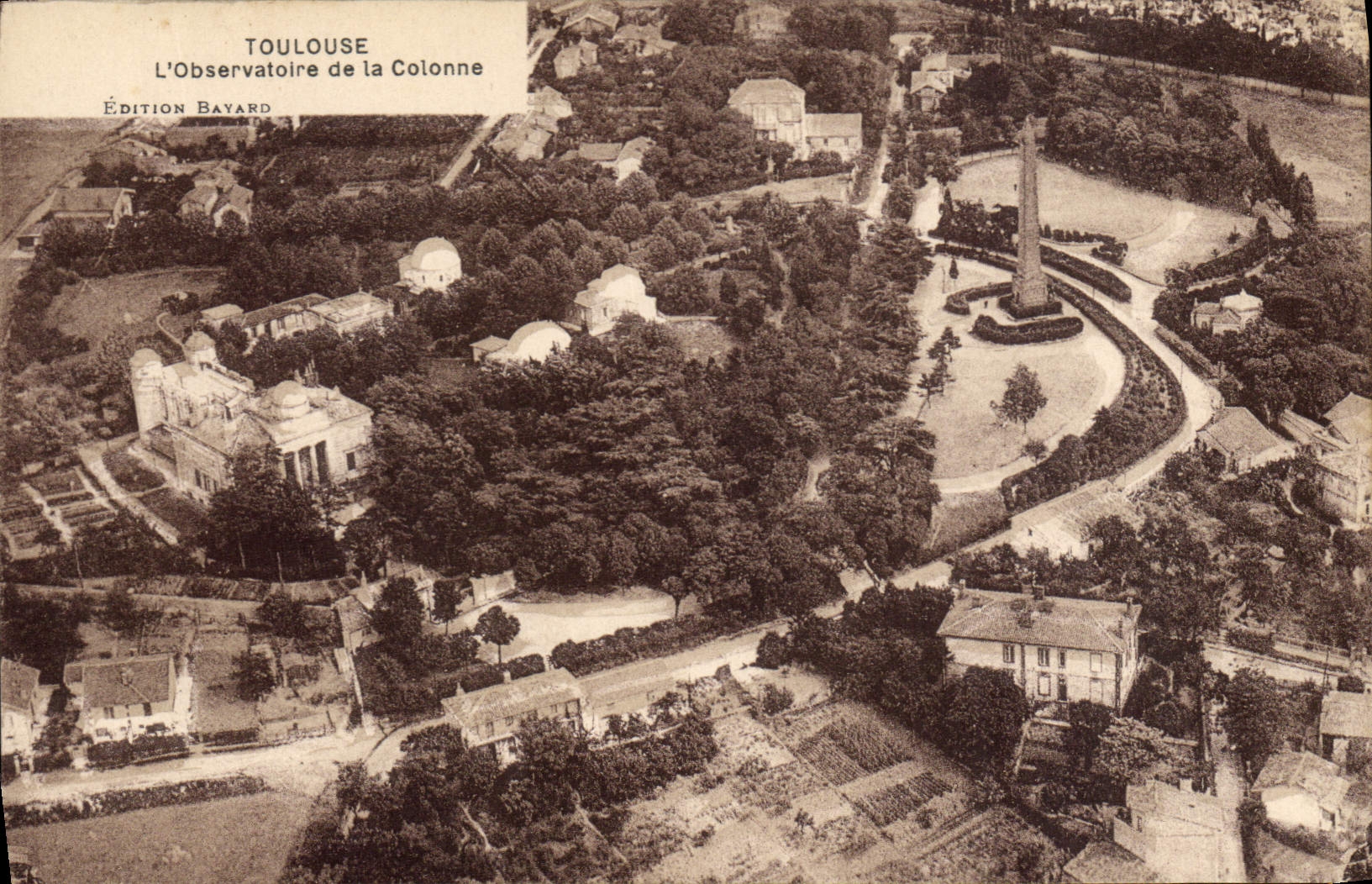 VINTAGE POSTCARD Toulouse the Observatory of the column