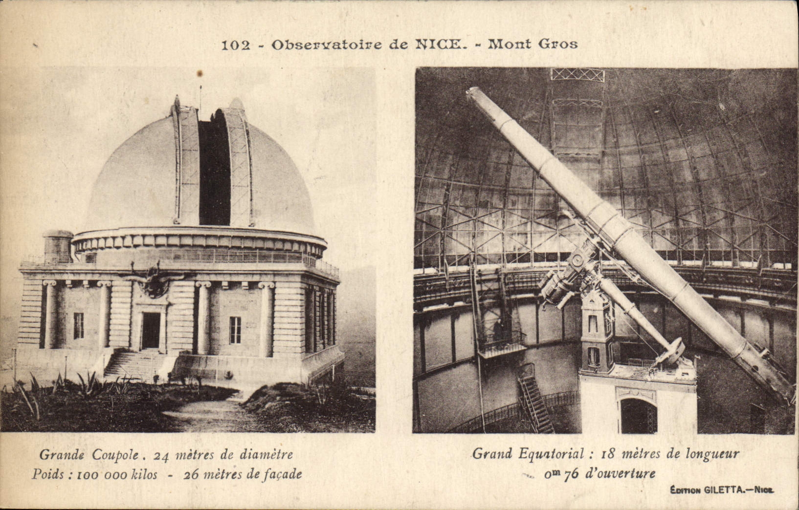 CPA Observatoire de Nice Grande Coupole Grand Equatorial