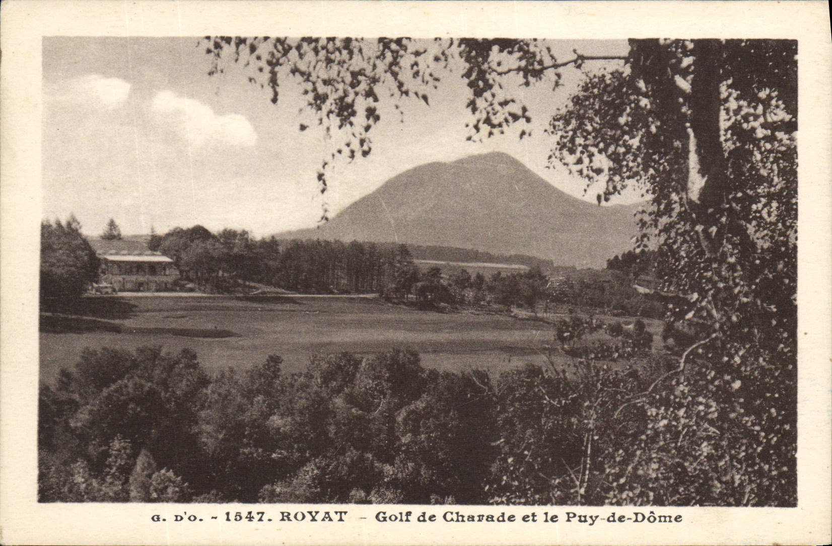 VINTAGE POSTCARD Royat Golf De Charade And Puy De Dome