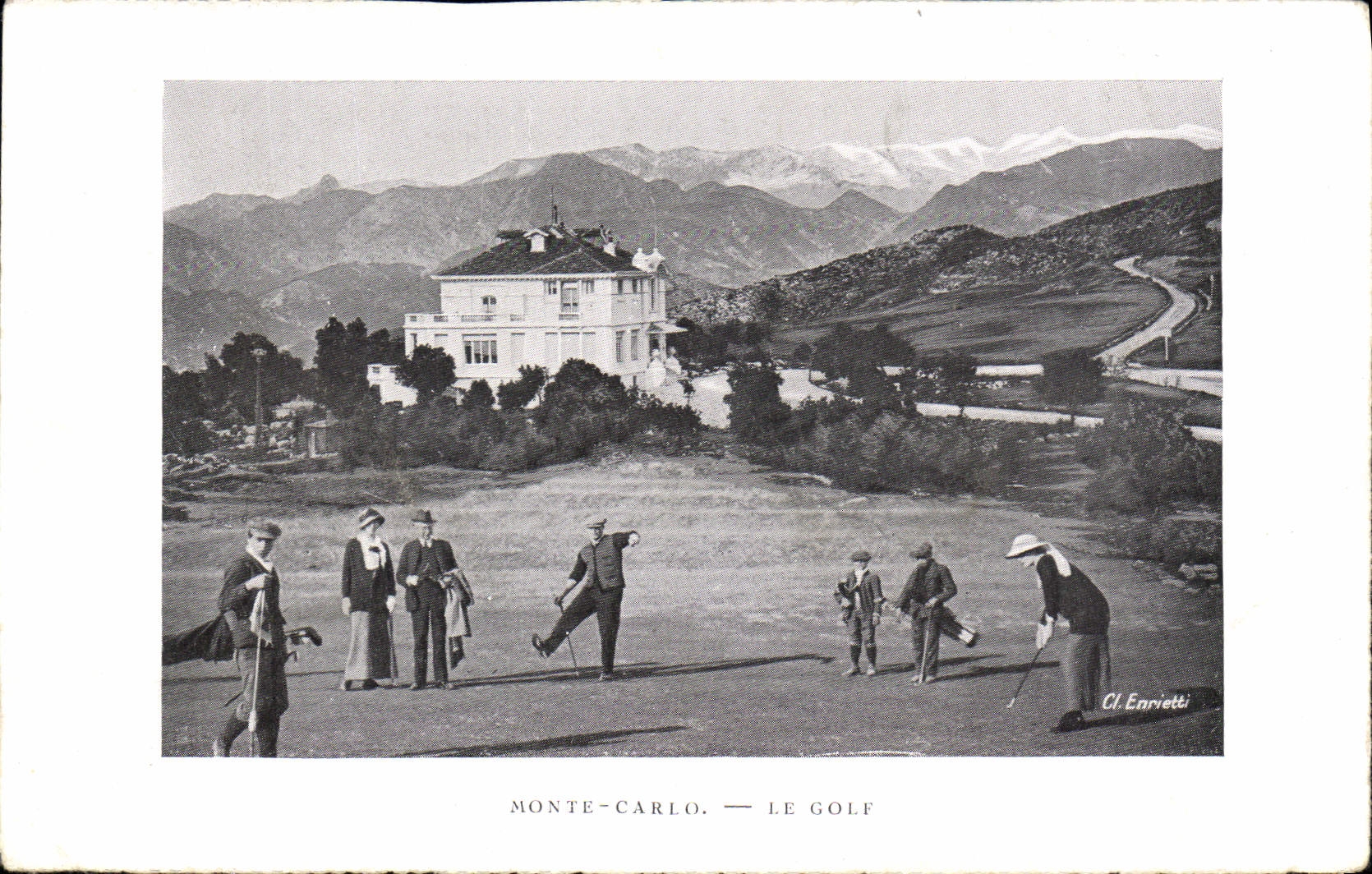 VINTAGE POSTCARD Monte Carlo the Golf