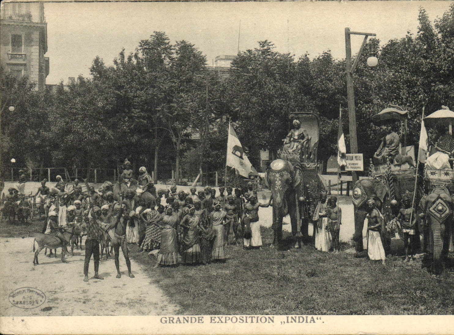 CPA Elephant Grande Exposition India