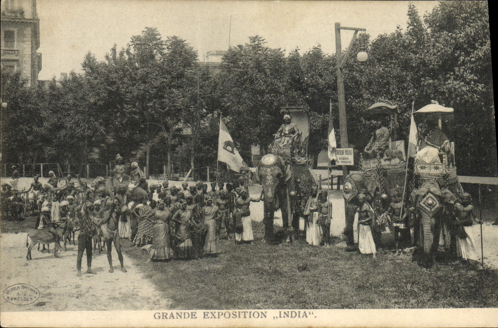 CPA Elephant Grande exposition Inde