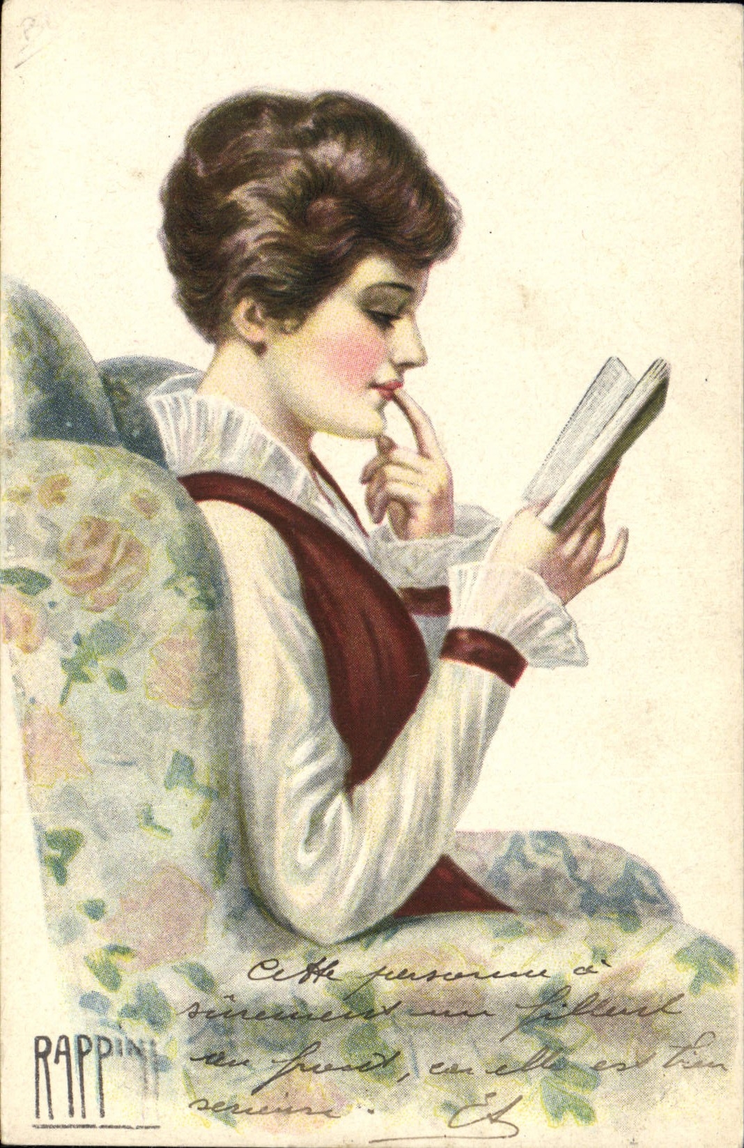 CPA Fantaisie Illustrateur Rappini Femme 