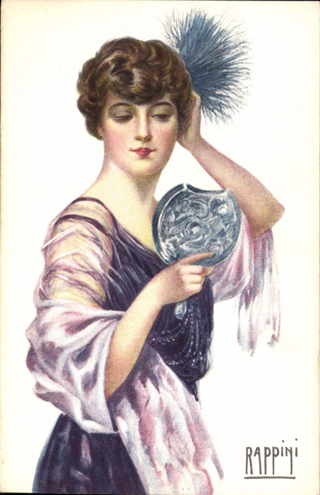 CPA Fantaisie Illustrateur Rappini Femme 