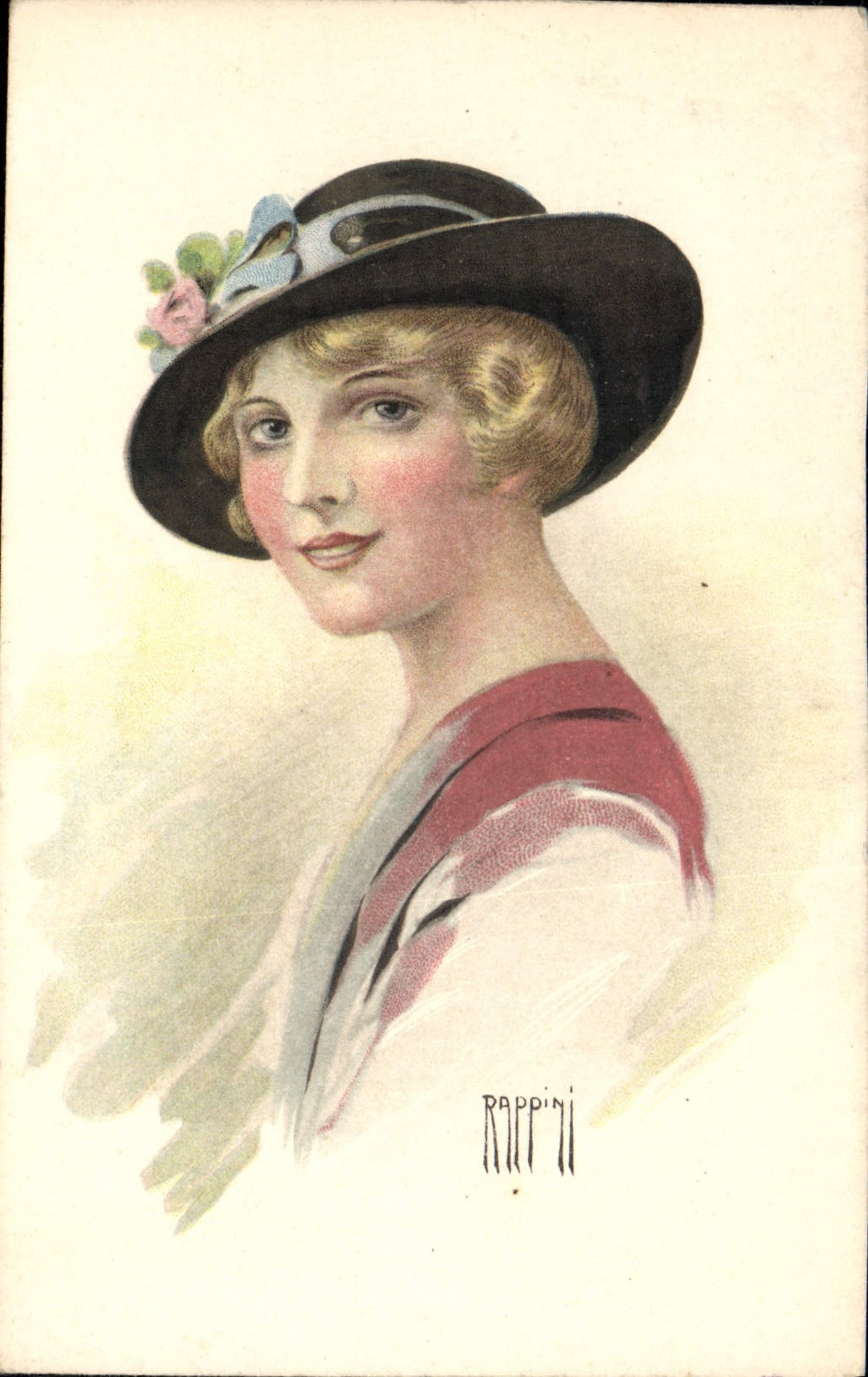 CPA Fantaisie Illustrateur Rappini Femme