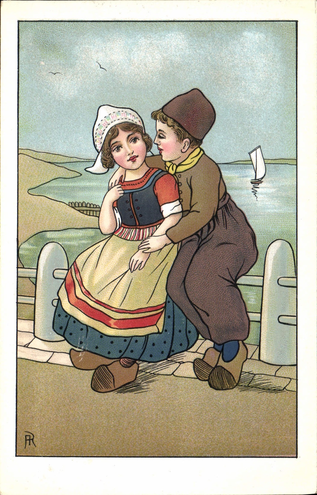 CPA Fantaisie Illustrateur Enfants Folklore Pays-Bas