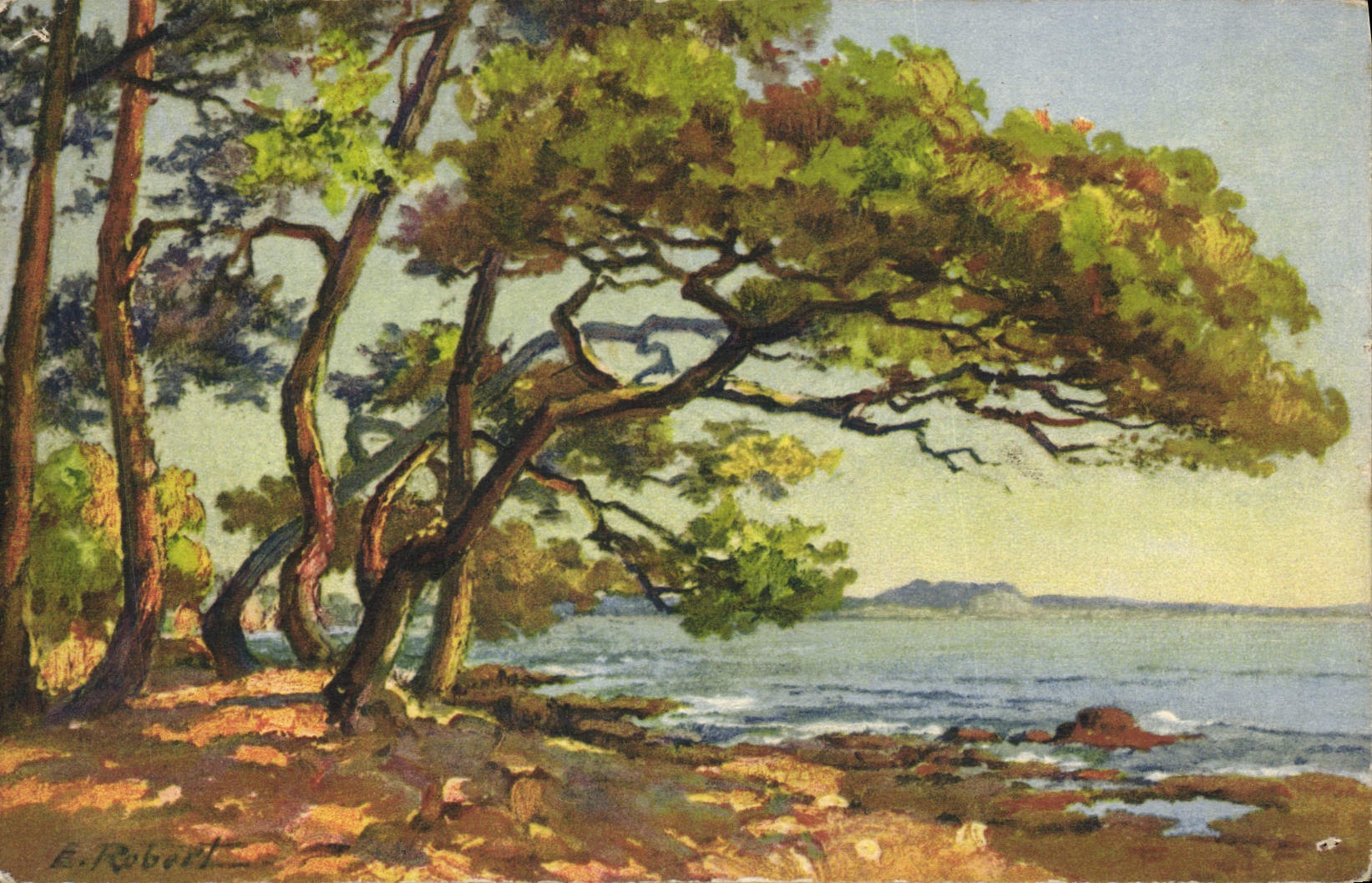 CPA Fantaisie Illustrateur Robert Paysage