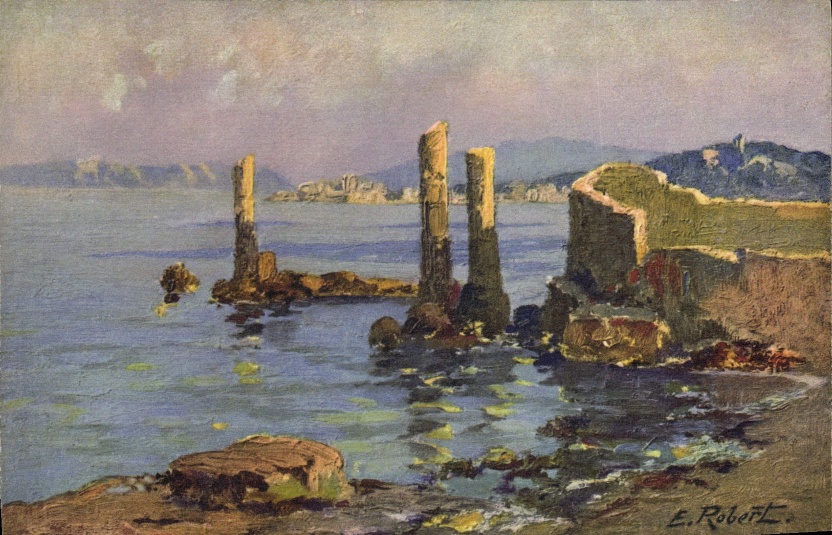 CPA Fantaisie Illustrateur Robert Paysage